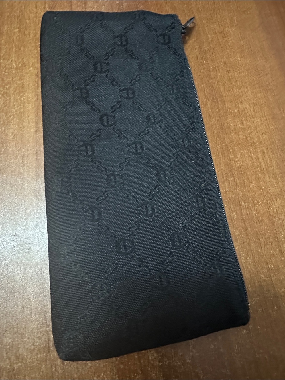 Black womens Aigner  Zip Pouch Wallet -